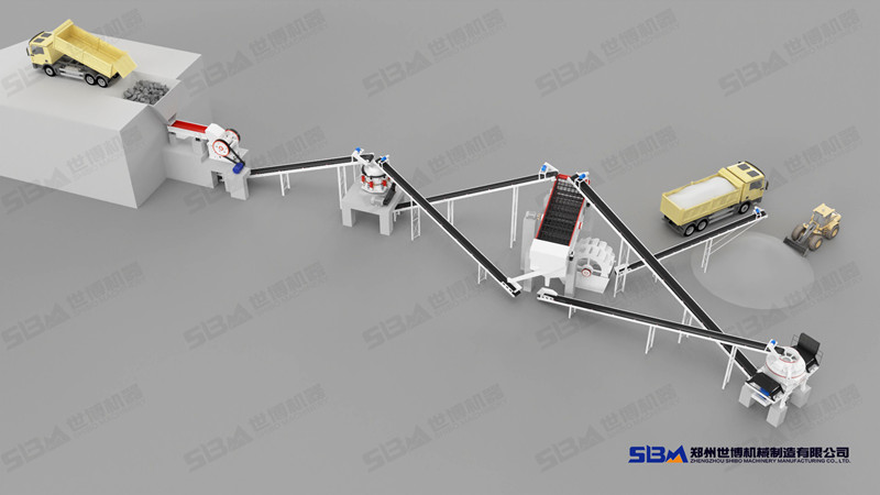 花崗巖加工設備及流程圖