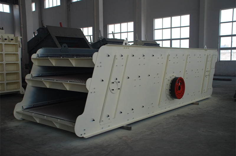 三層礦山振動篩圖，三層篩網，出四種料