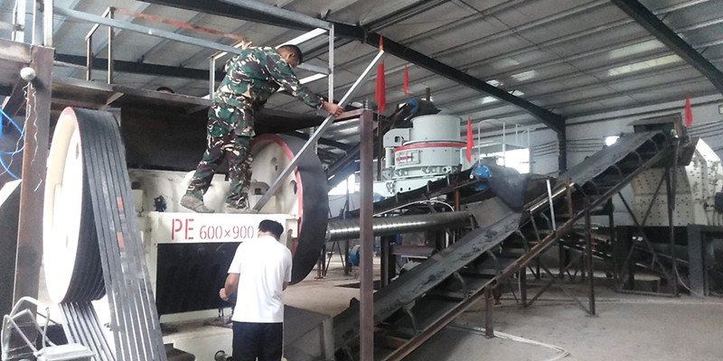 干式制砂機設備制砂現場圖