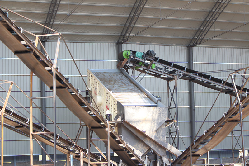 砂石圓振動篩現(xiàn)場圖