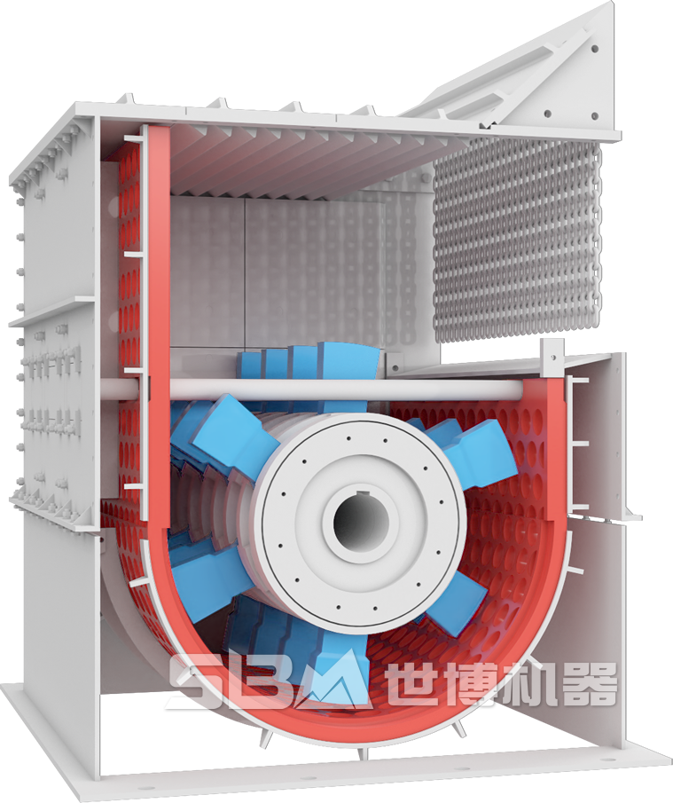 方箱破碎機內(nèi)部結(jié)構圖
