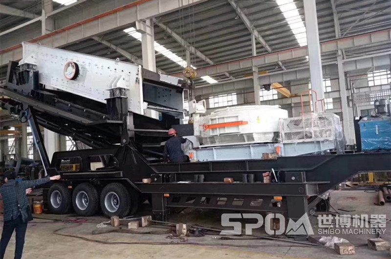 世博移動式建筑垃圾制沙機(jī)生產(chǎn)車間