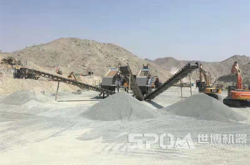 建筑石子破碎現(xiàn)場(chǎng)