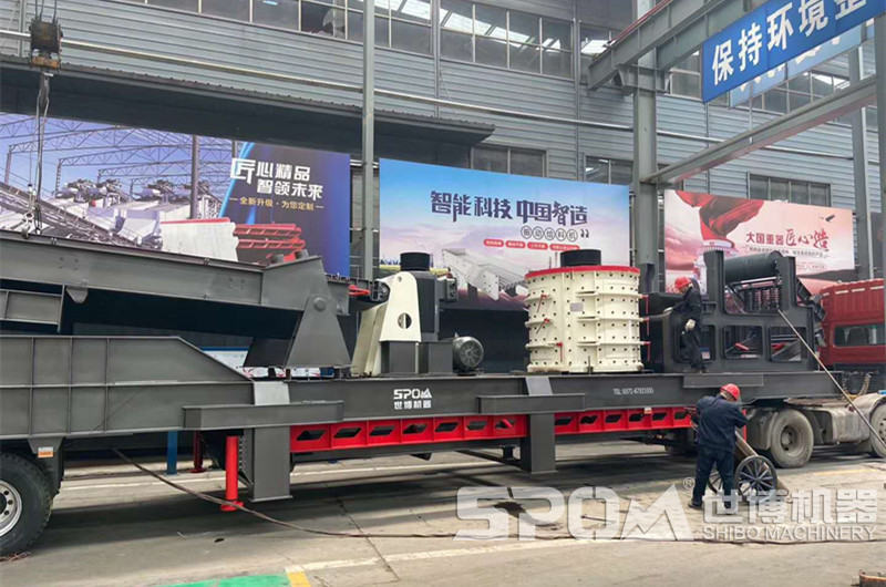 小型流動式石頭制砂機廠家車間