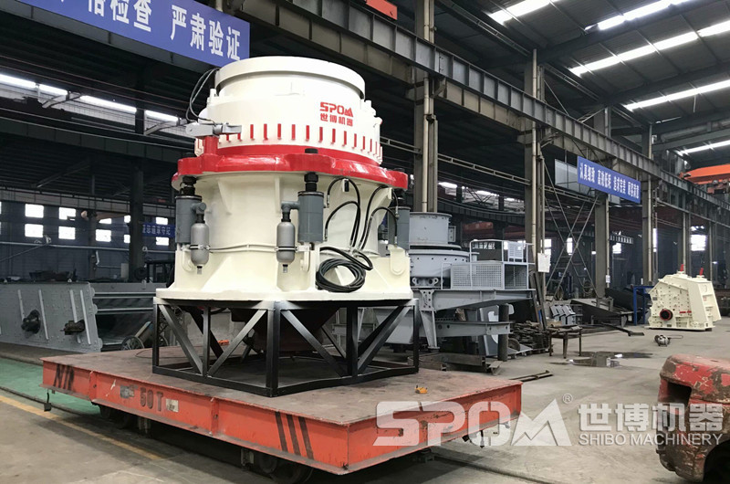 圓錐破碎機，中細碎花崗巖