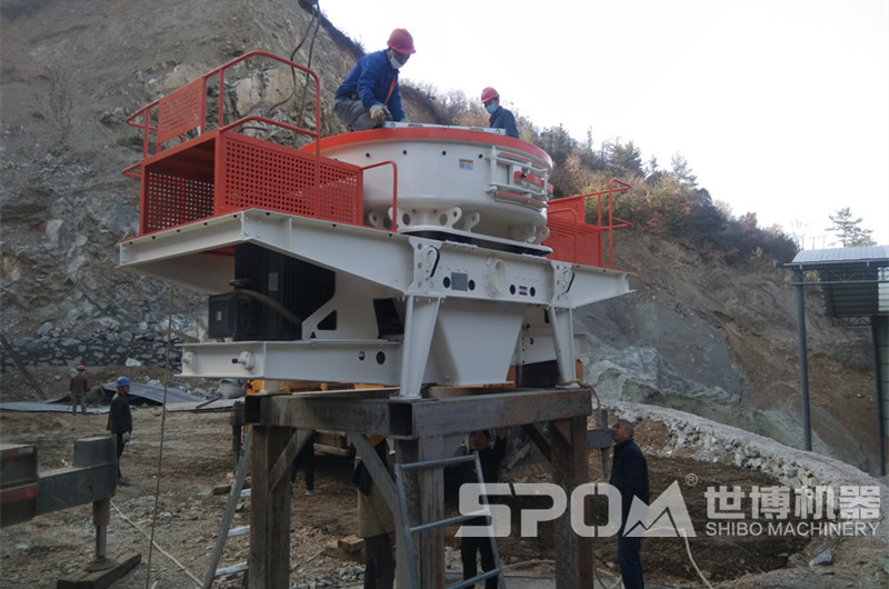 石場設備沖擊式制砂機安裝圖