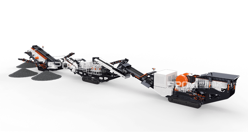 破碎混凝土的移動式破碎機設備