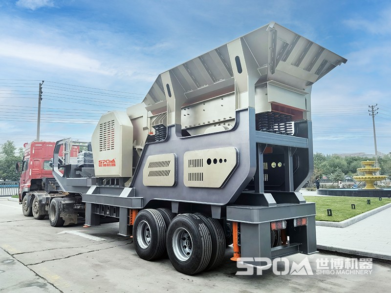 輪胎式可移動型砂石破碎機