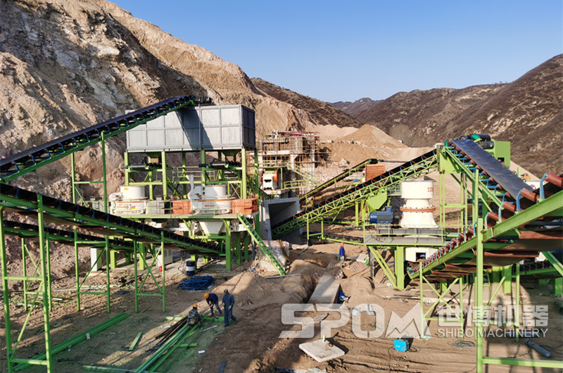 越南客戶石料生產線現場